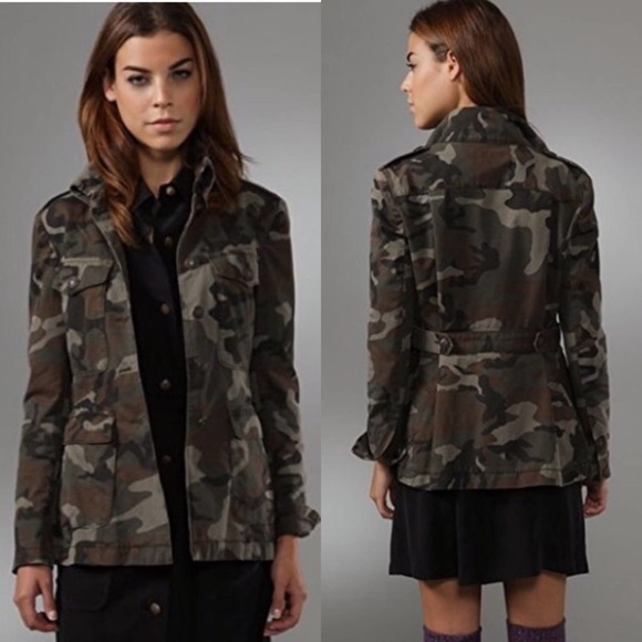Rag and Bone Leigh Camo Jacket Size 4 - Picture 1 of 10